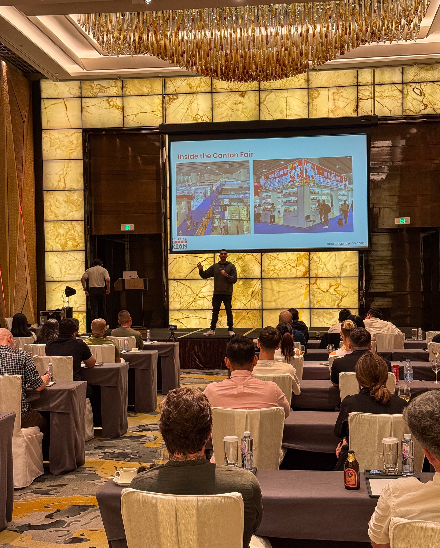 Kian Golzari negotiating with suppliers